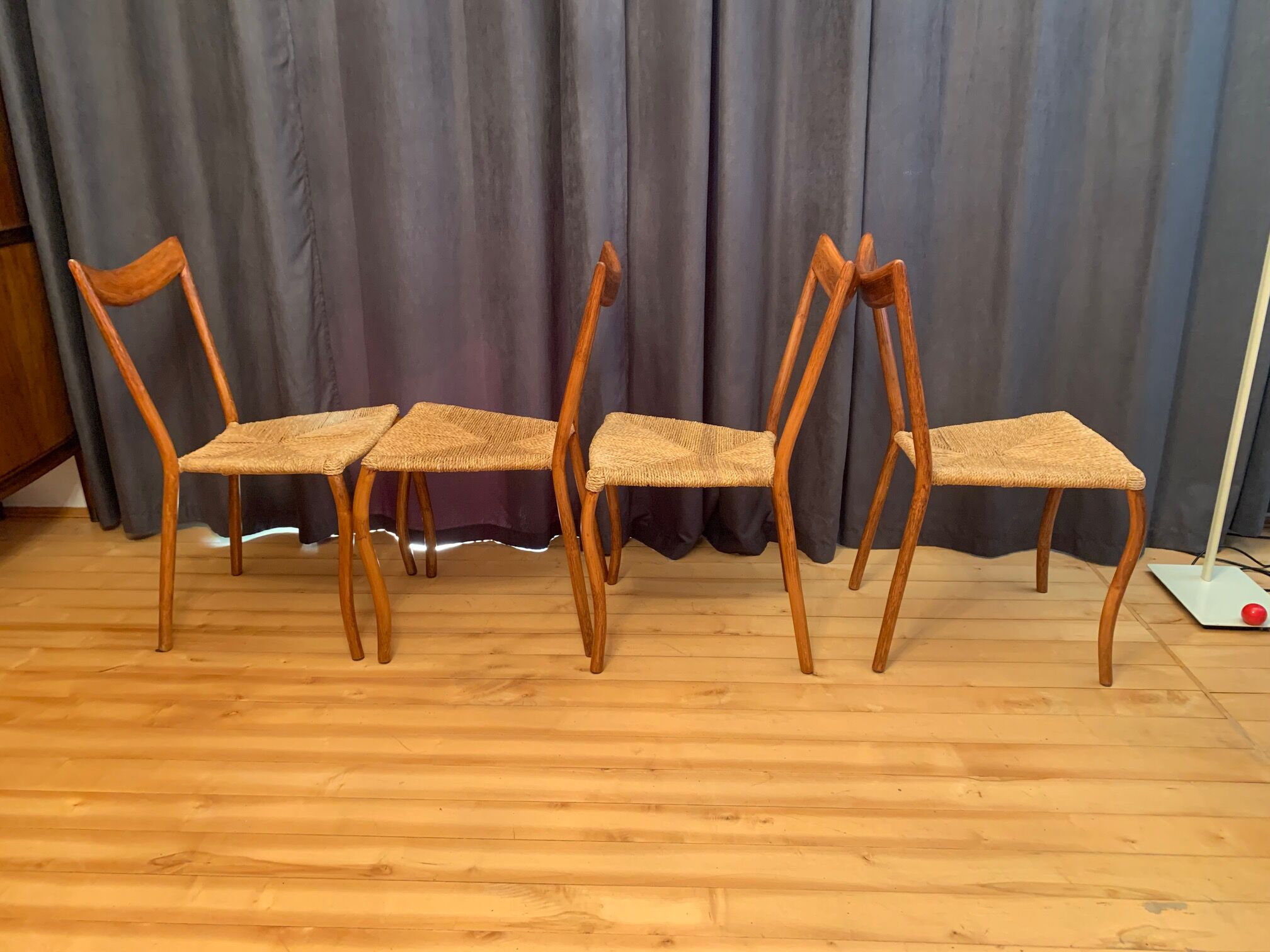 A set of four chairs, 1960s