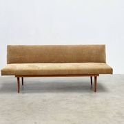 1970's German wooden sofa / daybed