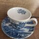 cup and its saucer English blue earthenware | Ridgway Staffordshire
