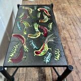 Jacques adnet and guidette carbonnel coffee table 1950