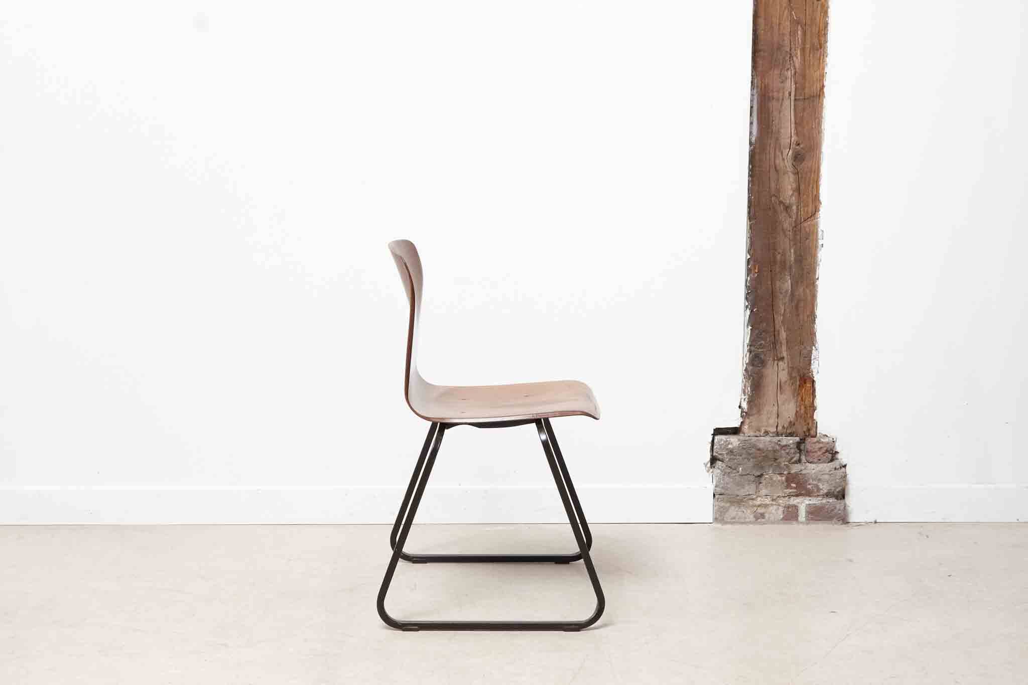 Vintage Galvanitas S23 oak and brown chair