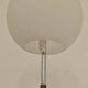 Modernist floor lamp in teak, chrome metal, opaline, Czechoslovakia 60s