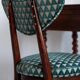 Mid-Century heart-shaped armchair in Amuleto green velvet, Europe, 1960s