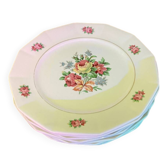 Céranord porcelain dessert plates