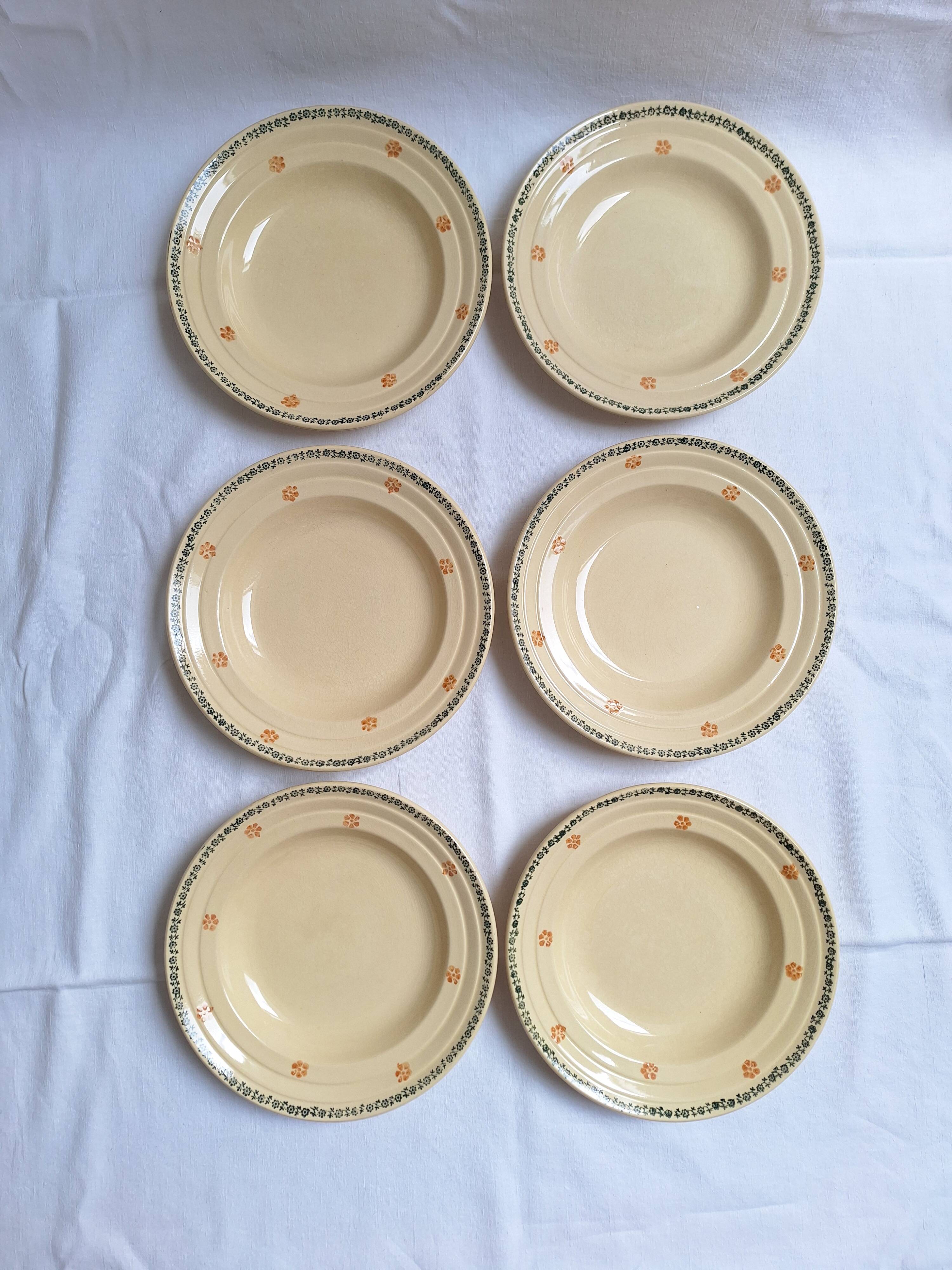 Vintage soup plates