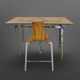 Post-modern desk and chair in Memphis style, Germany 1980.