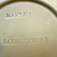 Lot of 3 Art Deco dessert plates in Sarreguemines dabbling: Vine