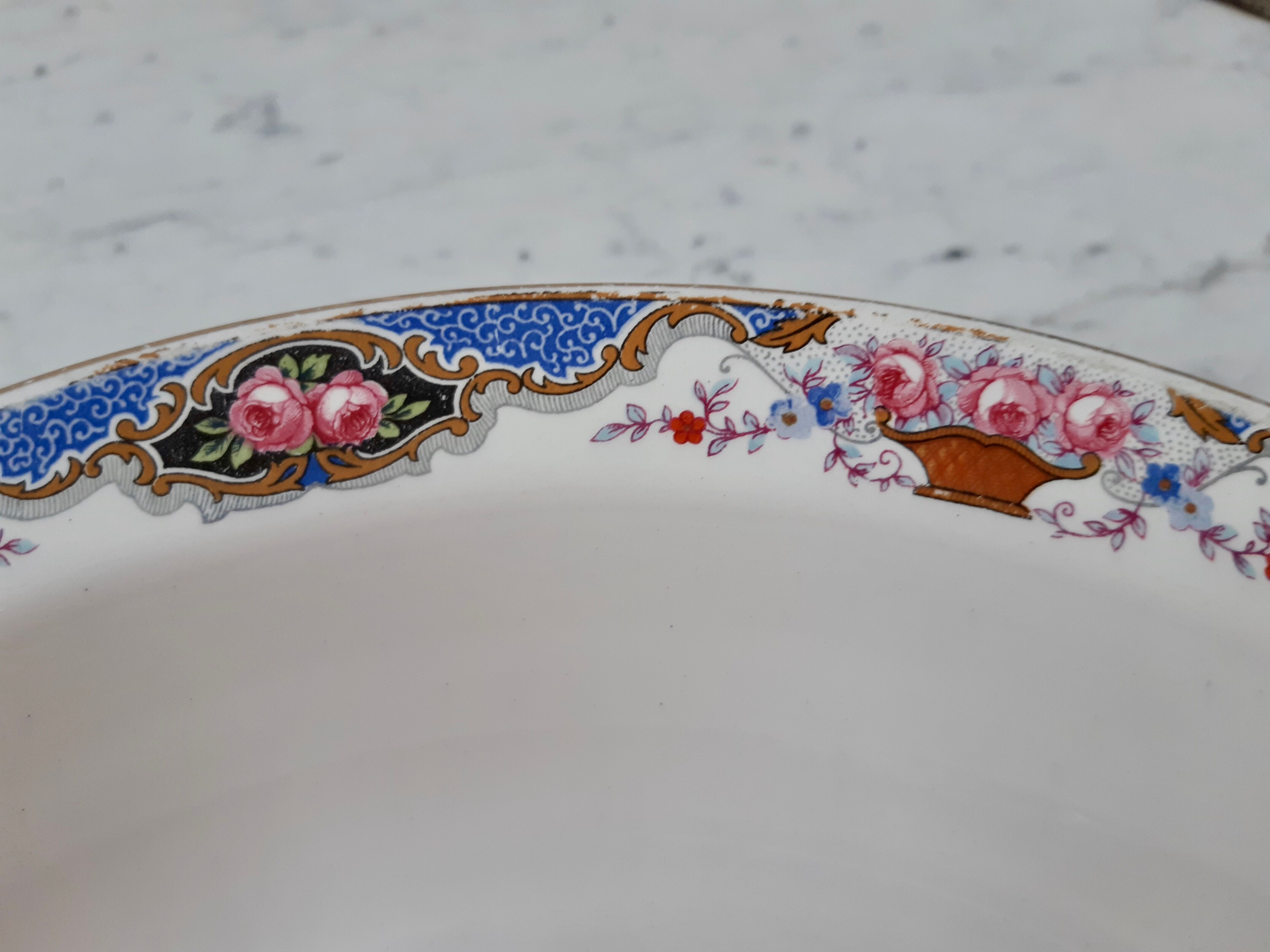 Hollow dish Digoin Sarreguemines