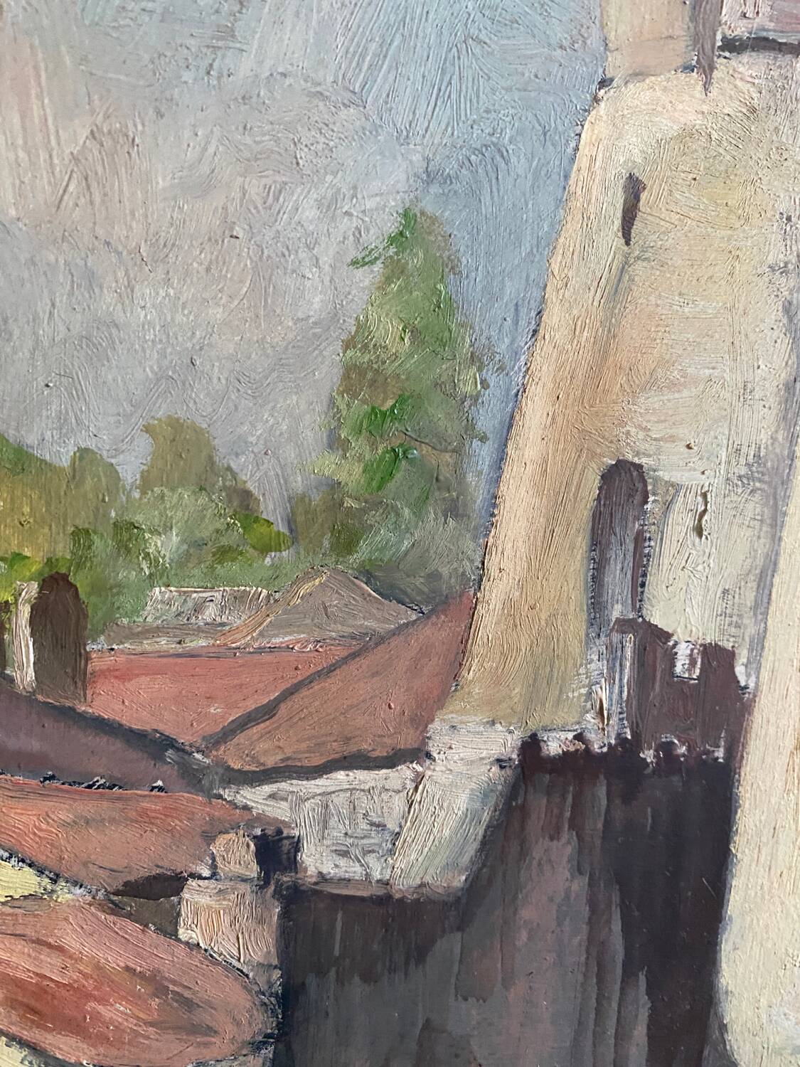 Walled city painting