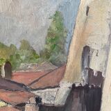 Walled city painting