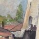 Walled city painting