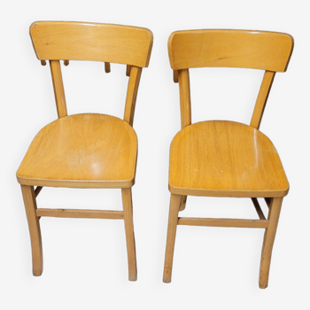 Pair of old bistro chairs, 1950s