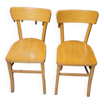 Pair of old bistro chairs, 1950s