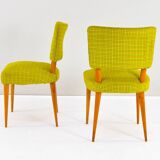 Dining Set Danish Teak and Textile Chairs 50s