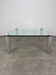 Table basse Ligne Roset verre design postmoderne années 80