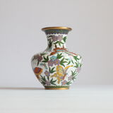 Cloisonné enamel butterfly vase, China 1950s