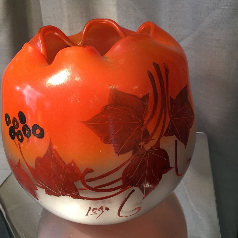 Vase ball autumn colors Legras