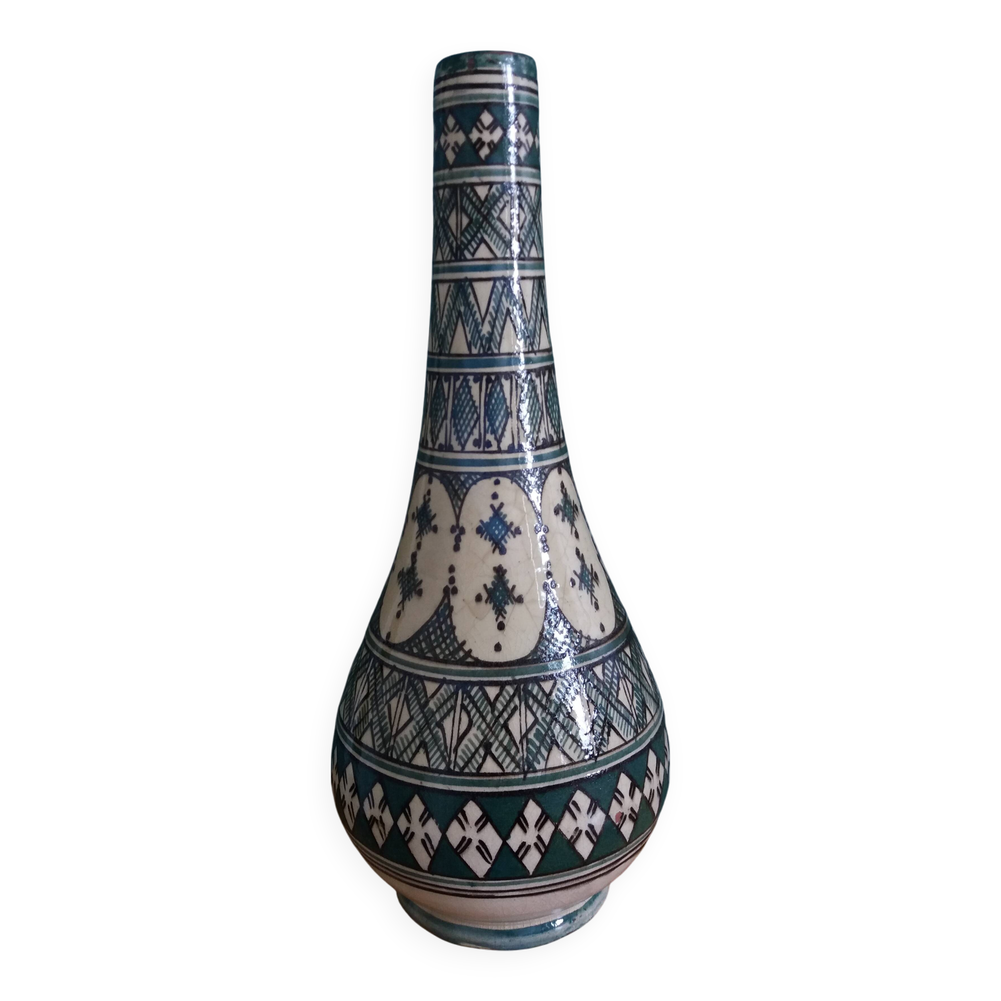 Safi Morocco terracotta vase lamp base