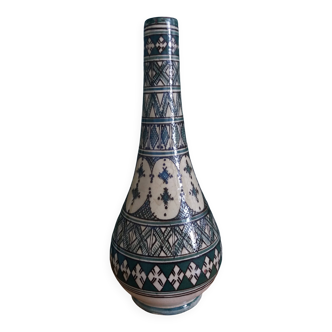Pied de lampe, vase en terre cuite Safi Maroc