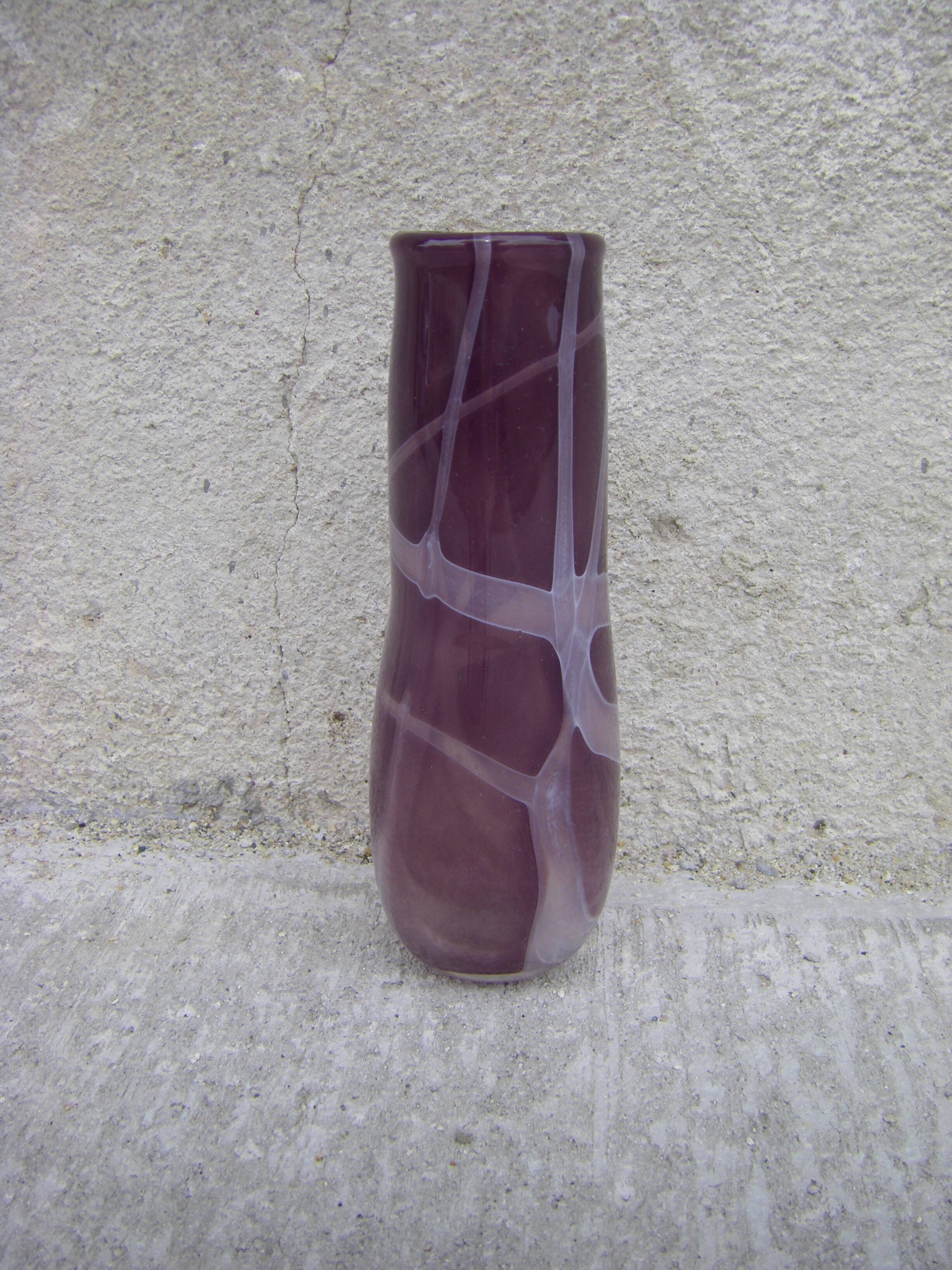 Handmade blown glass vase