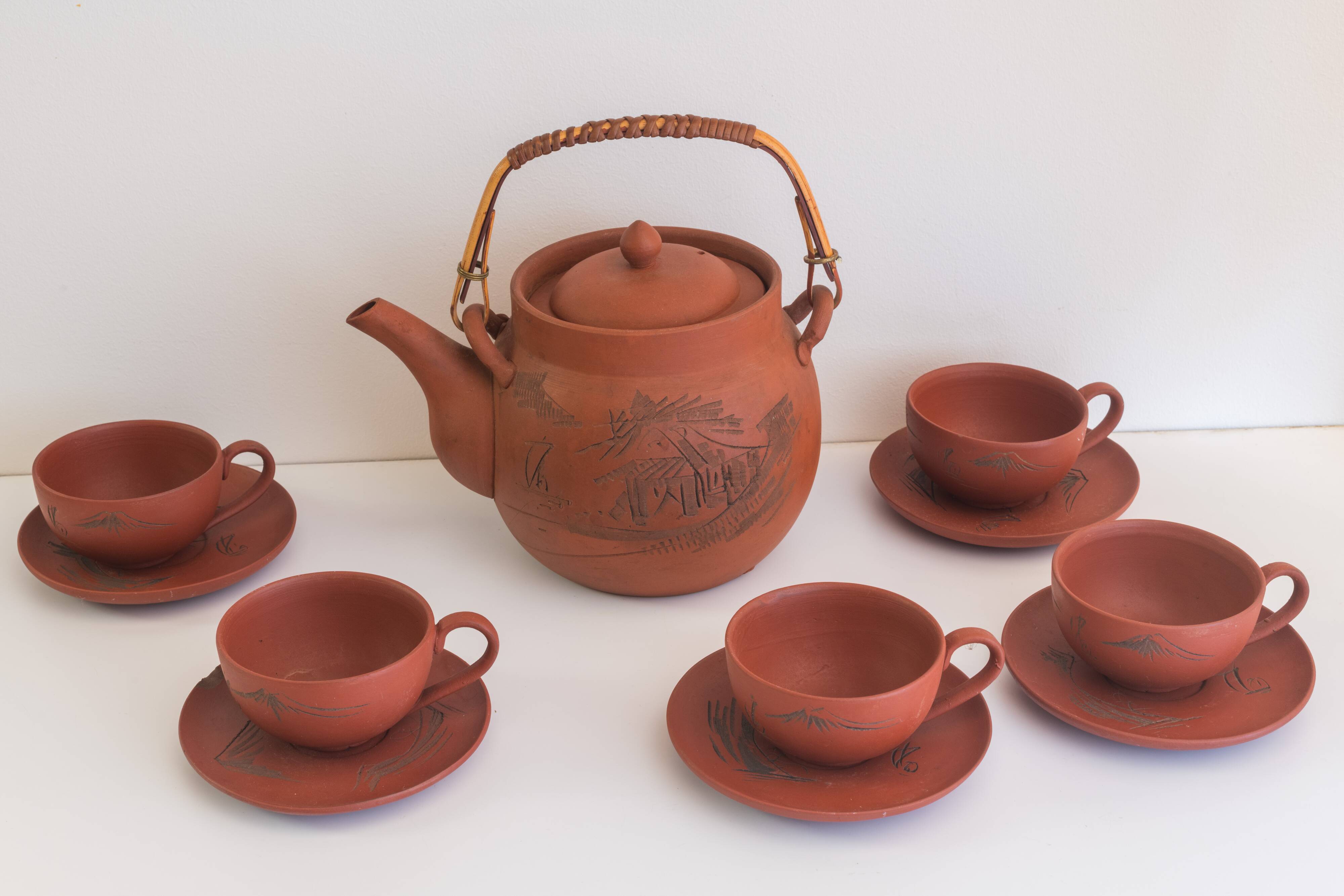 Tokoname Tea Set Japan 1960s
