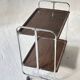 Chariot de service pliant Chrome Midcentury, Allemagne années 1950