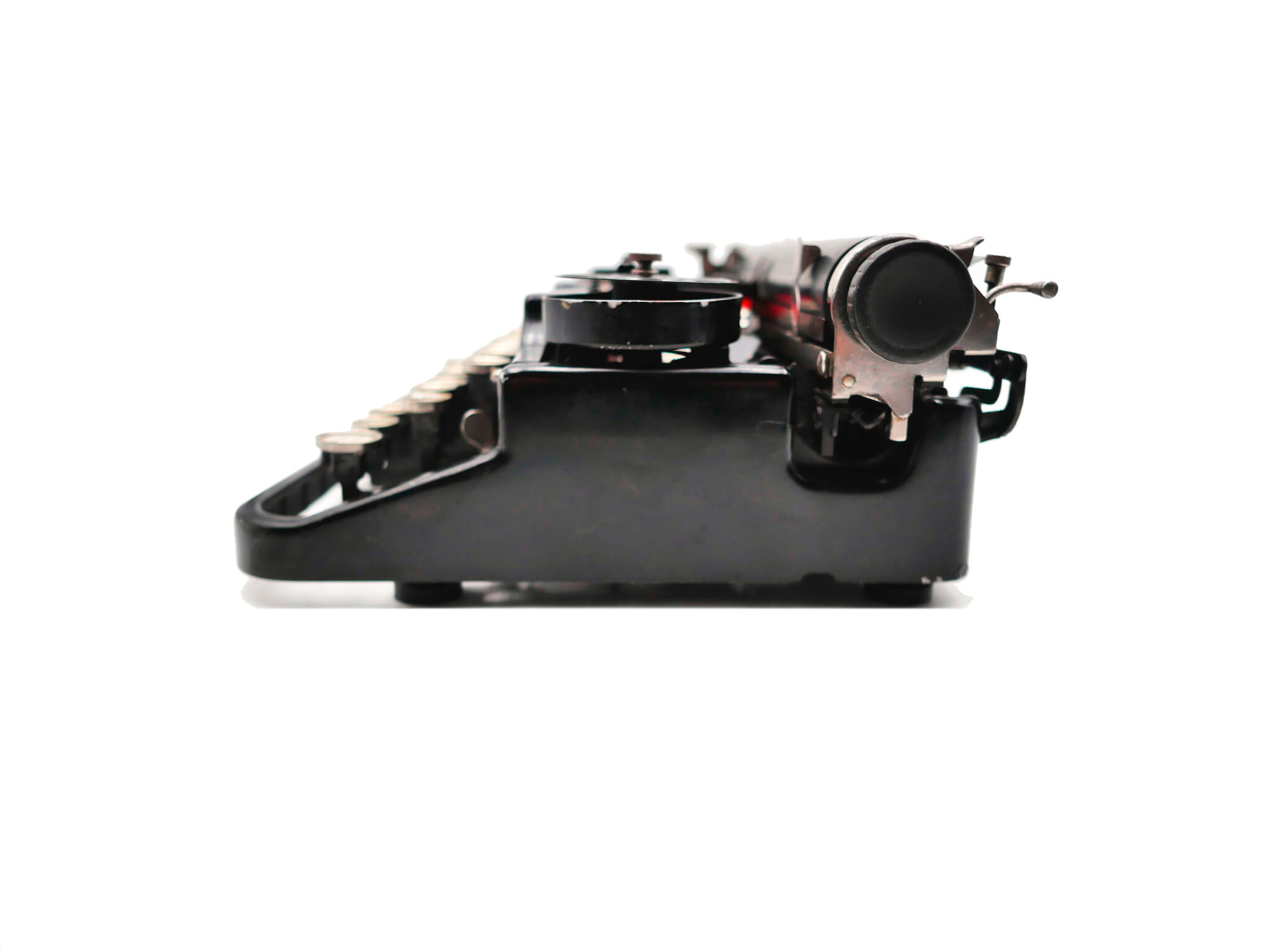 1926 new tape revised black tape underwood typewriter 3 bank