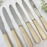 6 vintage Bakelite ivory knives France
