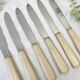 6 vintage Bakelite ivory knives France