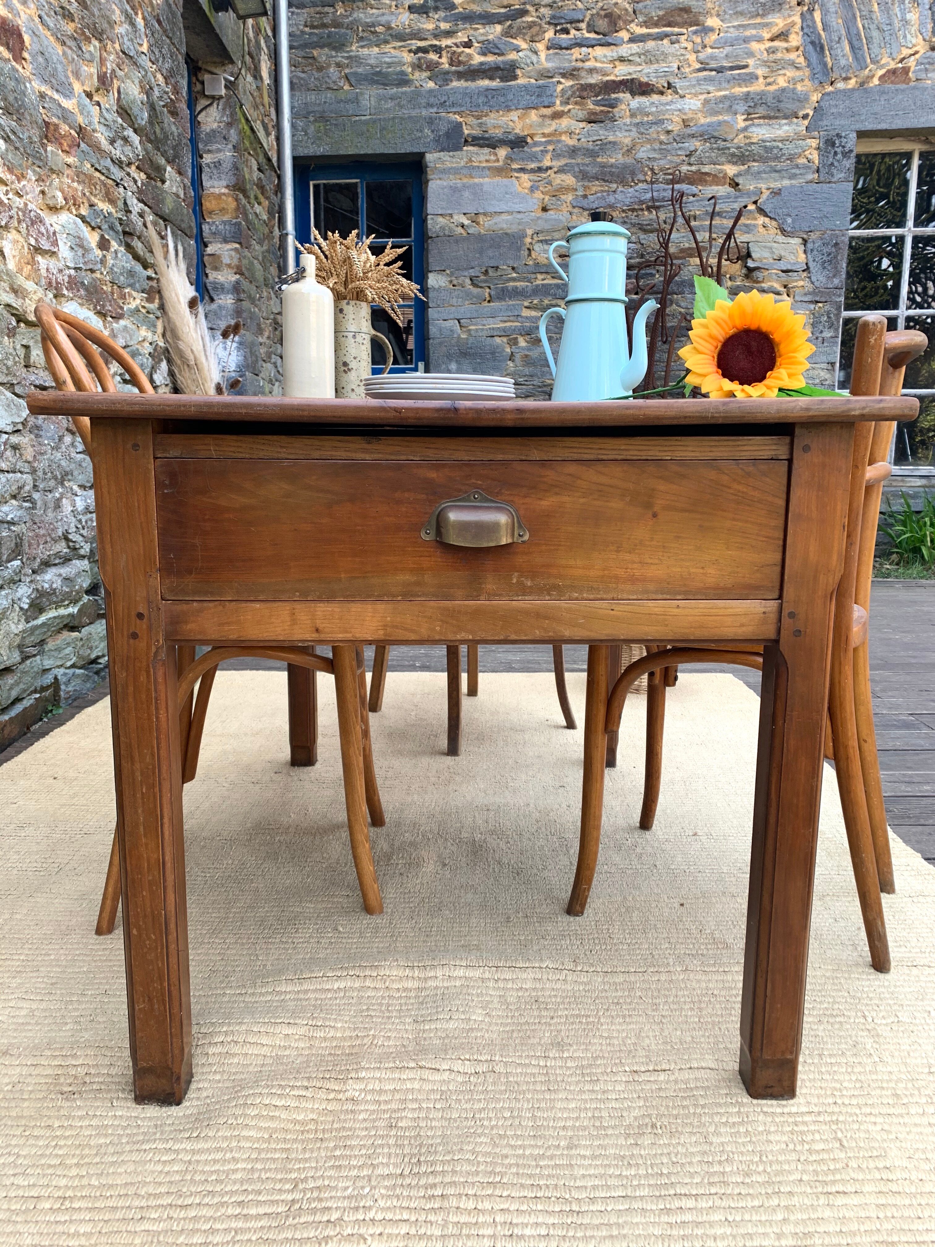 Oak farm table