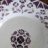 Digoin Sarreguemines dish purple