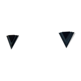 Appliques triangulaires hollandais modernes de mur de verre et d’acier