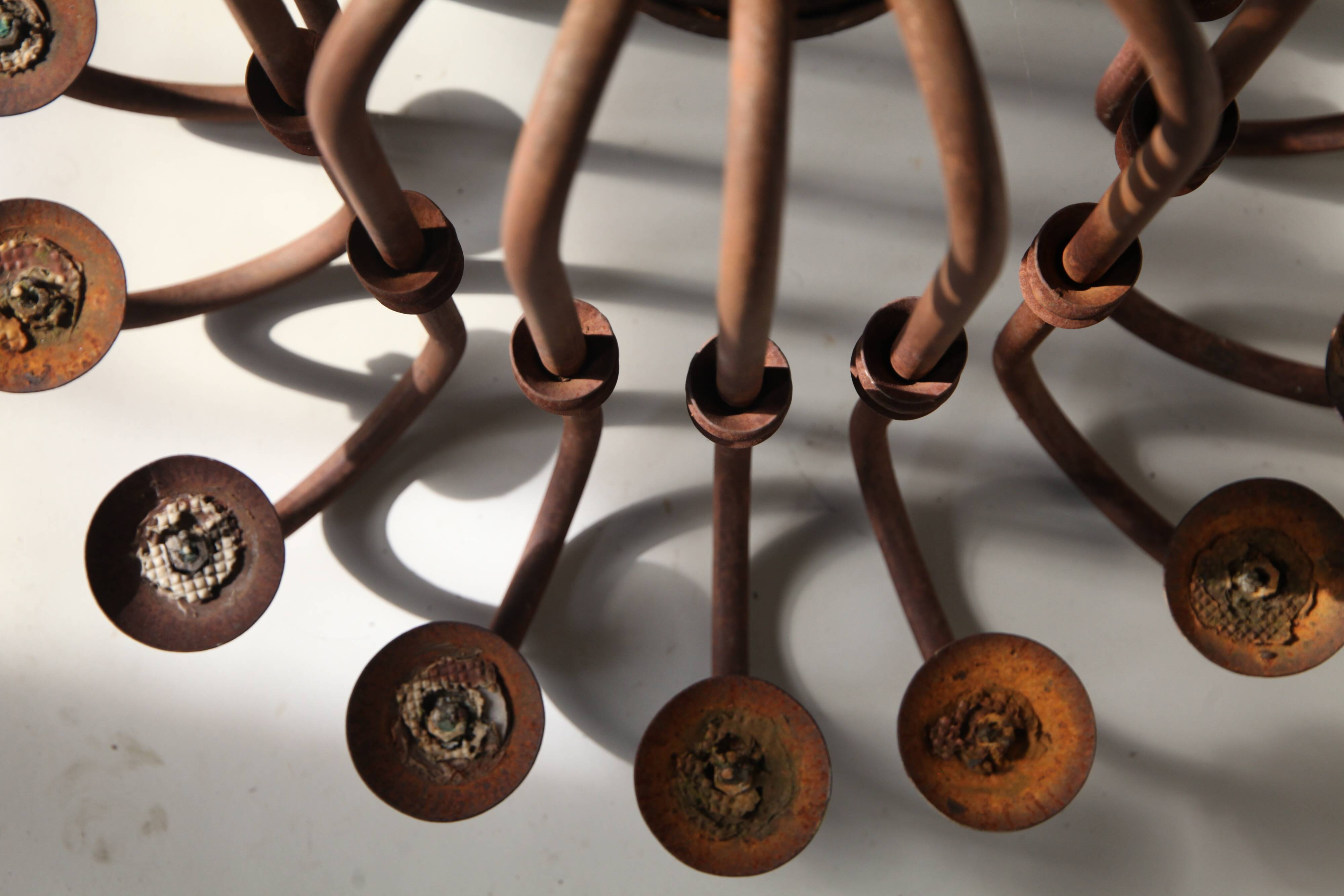 Large antique chandelier with 16 light arms