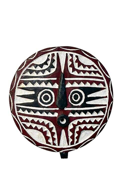 BWA shield painted Ø30cm in wood — “The Breath of the Ancestors”