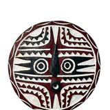 BWA shield painted Ø30cm in wood — “The Breath of the Ancestors”