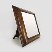 Very large Psyche Mirror in walnut wood. Orthodox bible mirror. 19th century. 53X63 cm - 20.86X24