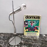 Chrome-Plated Brass Desk Lamp attr. to Giuseppe Ostuni for O-Luce, Italy
