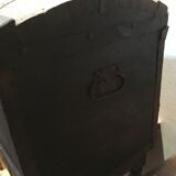 Black fabric top travel trunk