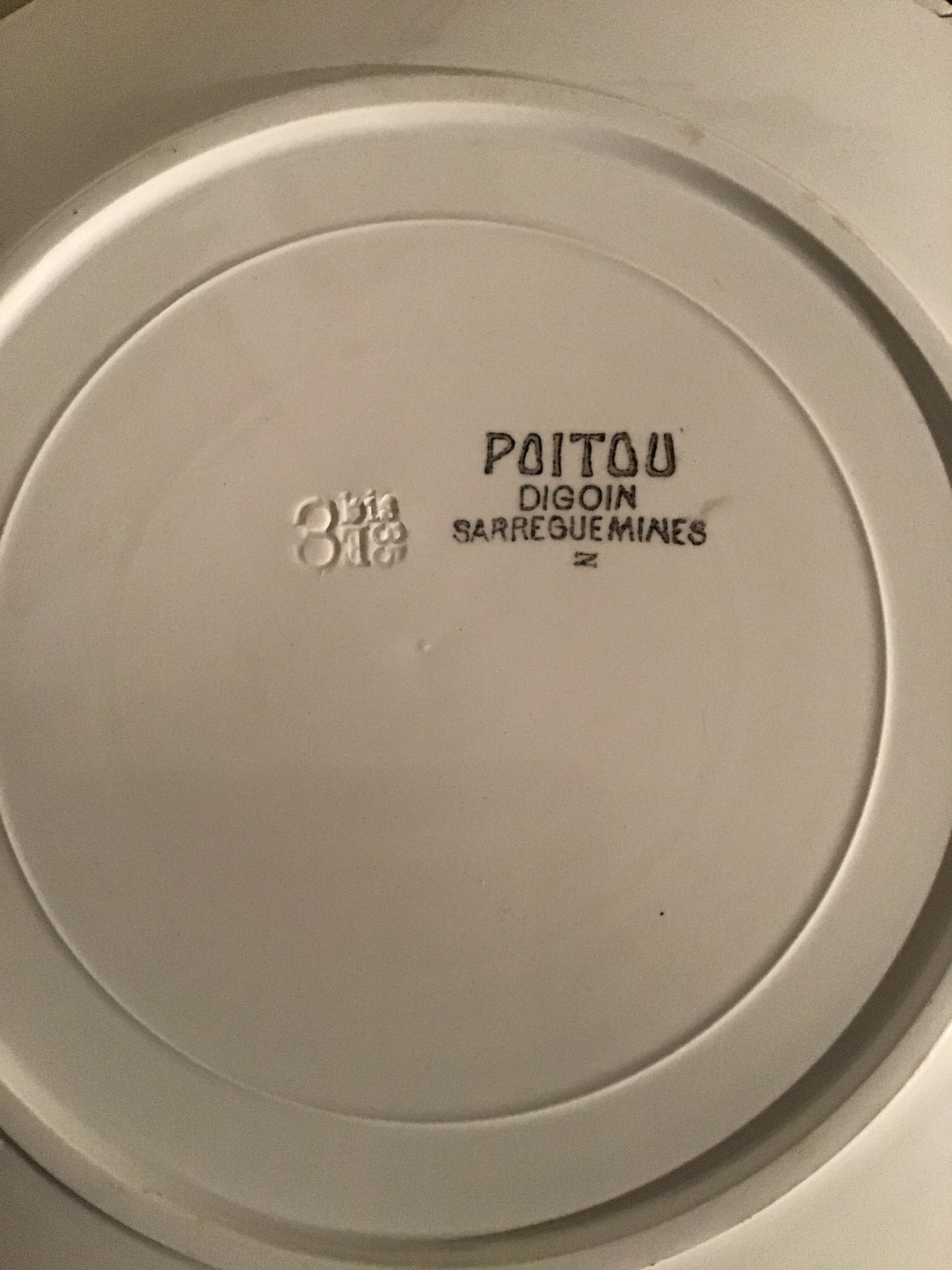 12 plates Sarreguemines Digoin