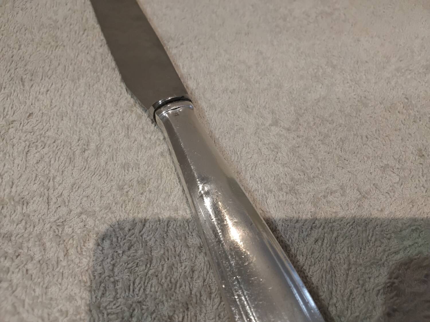 Art Deco silver-plated metal cheese knife by silversmith Apollo