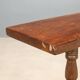 Antique walnut table with curved legs, Italy, 20th century.