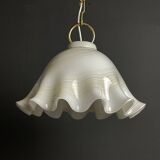 Vintage Murano Glass Suspension Lamp in the Shape of a Handkerchief, Italy, 1970s