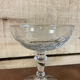 4 mismatched champagne glasses vintage cut crystal