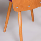 Mid Century Modern Dining chairs, designed by František Jirák for Tatra Nábytok