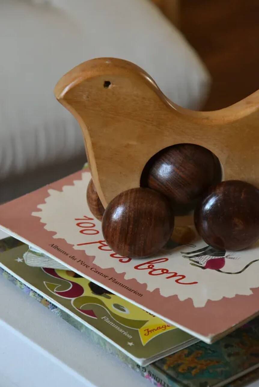 Vintage Scandinavian wooden toy