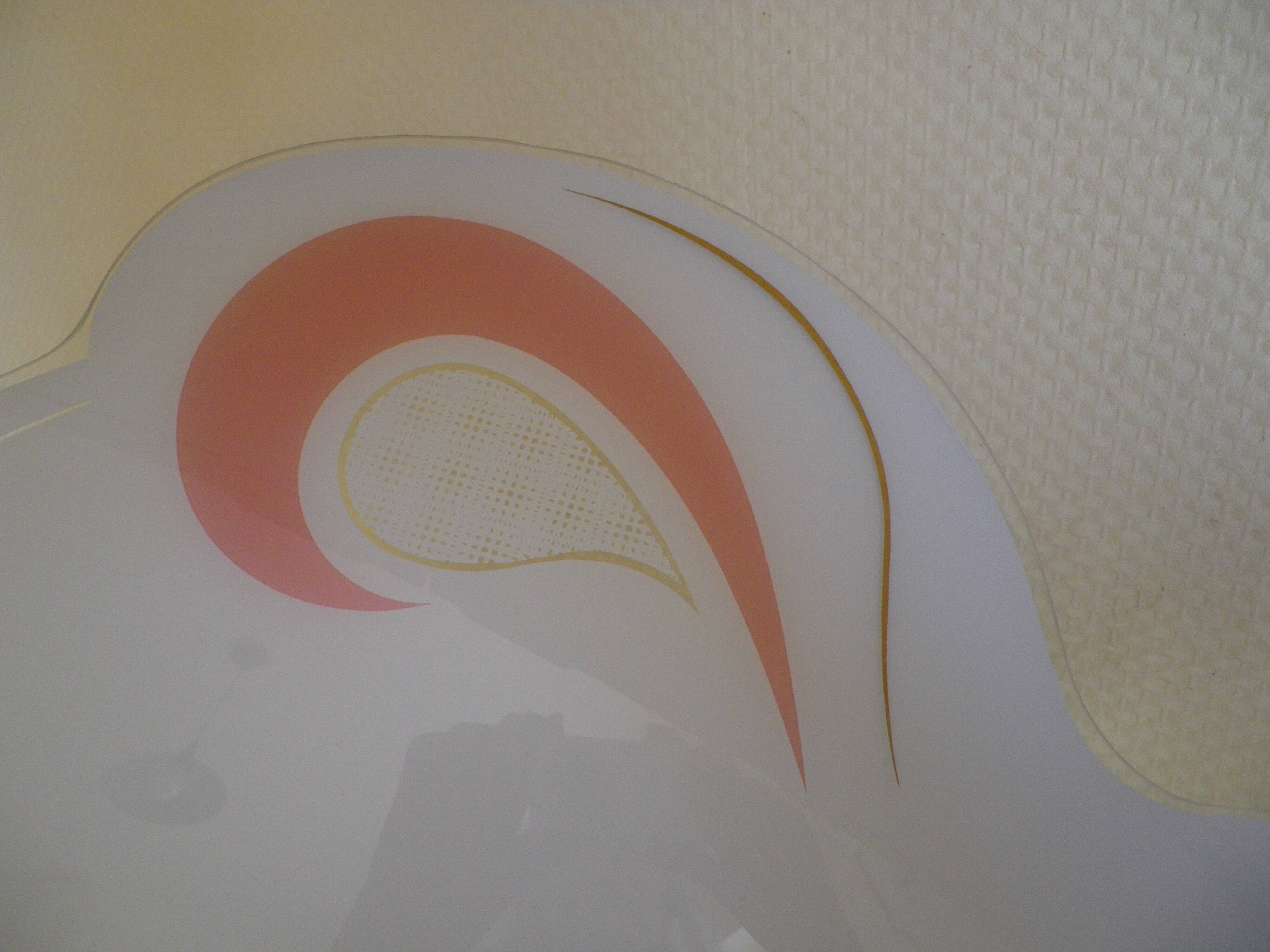 Suspension Mid-Century, Rhodoid, Free Form, Italy, 1950s