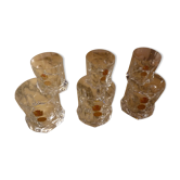 6 glasses crystal whisky Boheme Nachtmann Bavaria - vintage 70s
