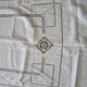 Nappe ancienne brodée - monogrammée:245x190cm