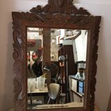 Large wooden mirror