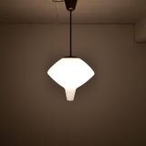 Large opaline pendant / modern brass mid-century ASEA Sweden, 1940s